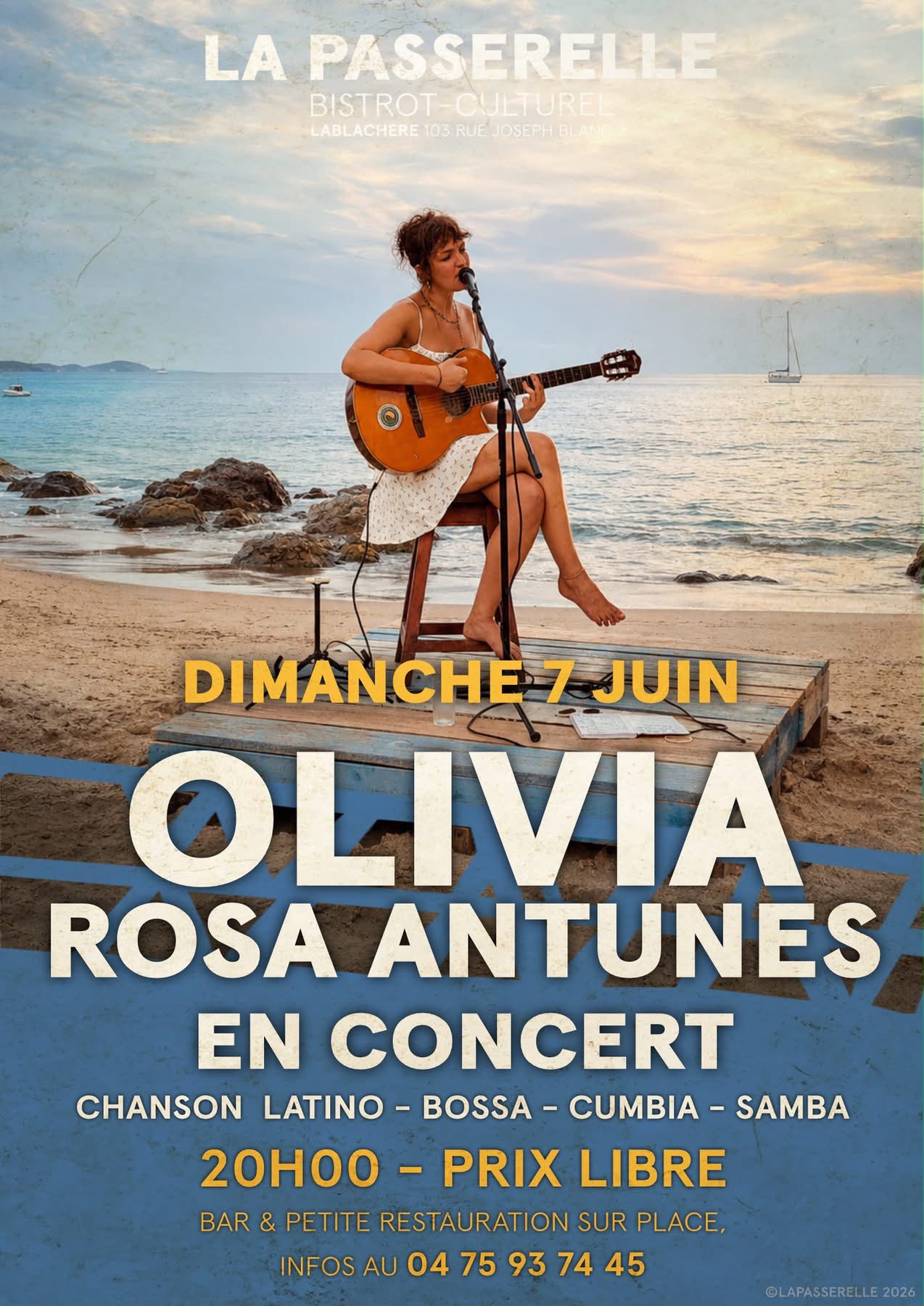 Affiche de Concert olivia rosa antunes à Lablachère
