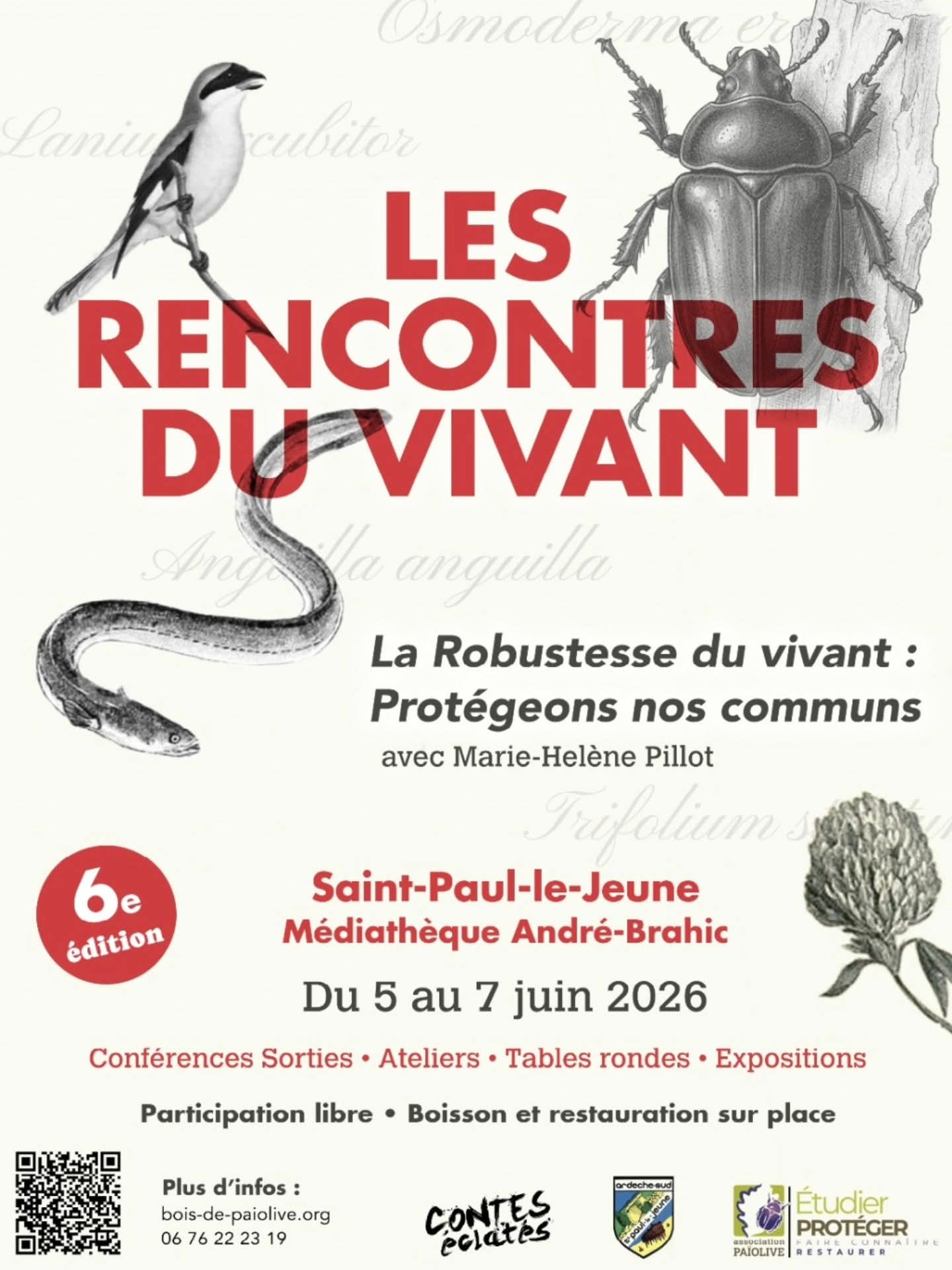 Affiche de Les rencontres du vivant à Saint-Paul-le-Jeune
