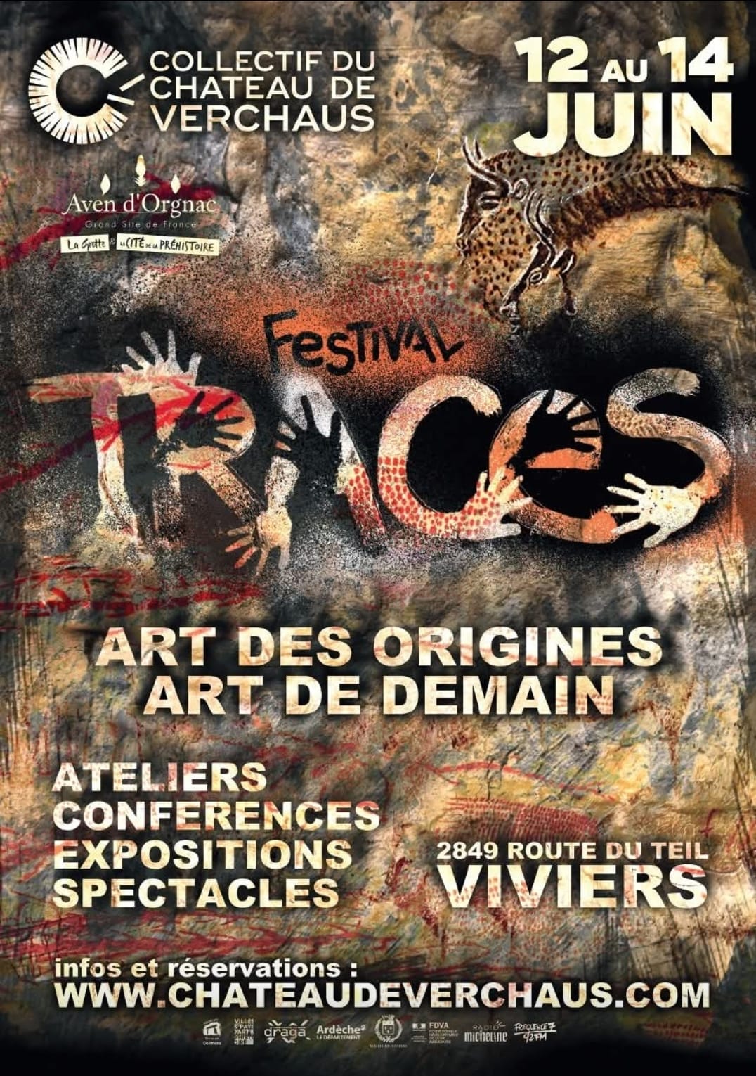 Affiche de Festival traces à Viviers
