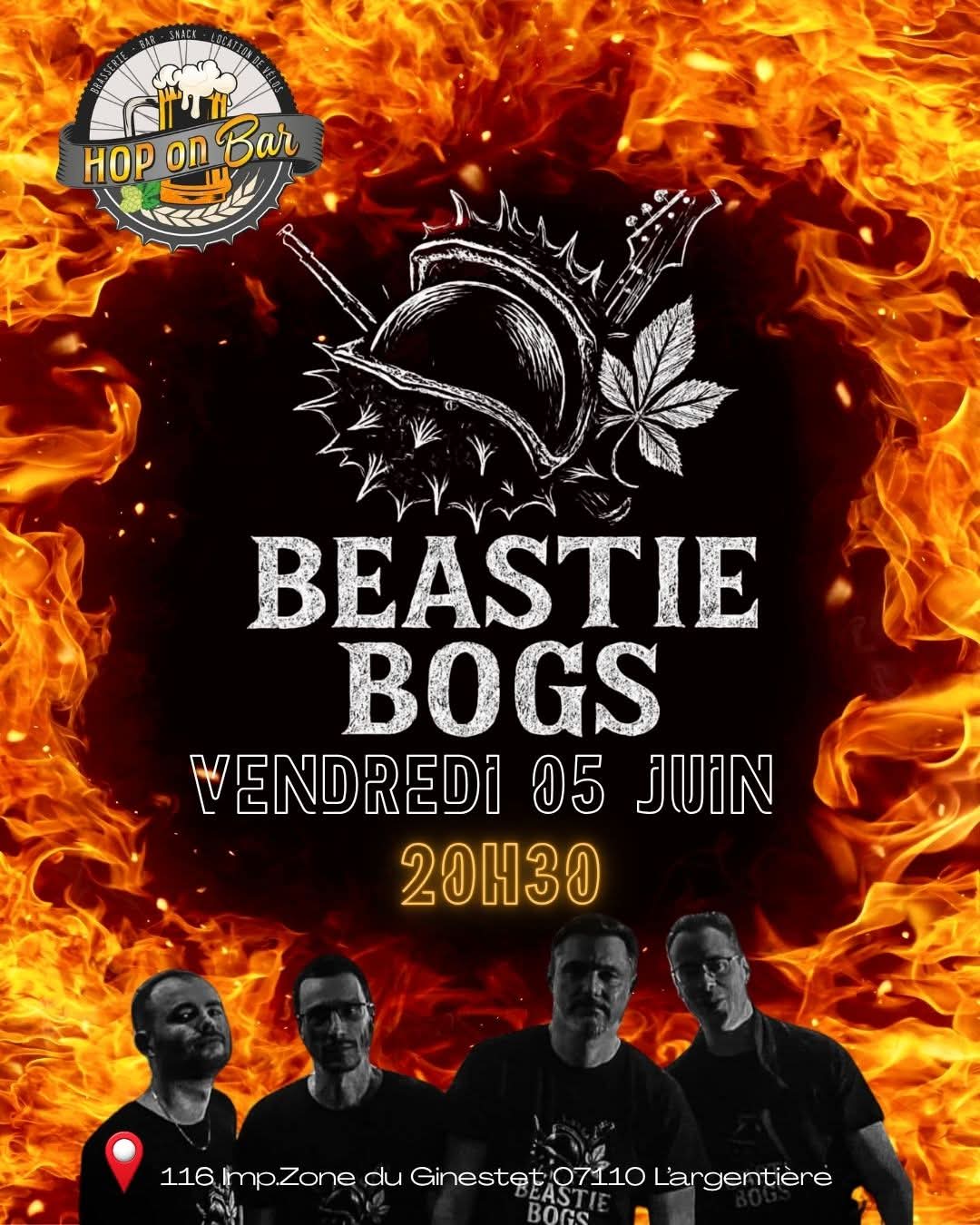 Affiche de Beastie bogs à Largentière
