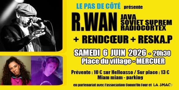 Affiche de R.wan mentalo tour à Mercuer