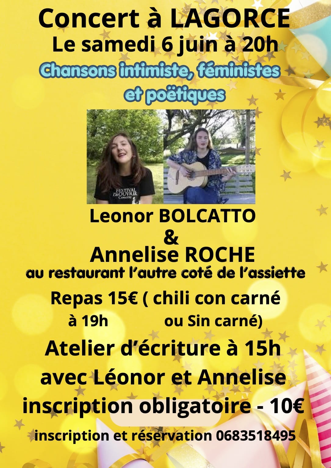 Affiche de Concert à lagorce à Lagorce