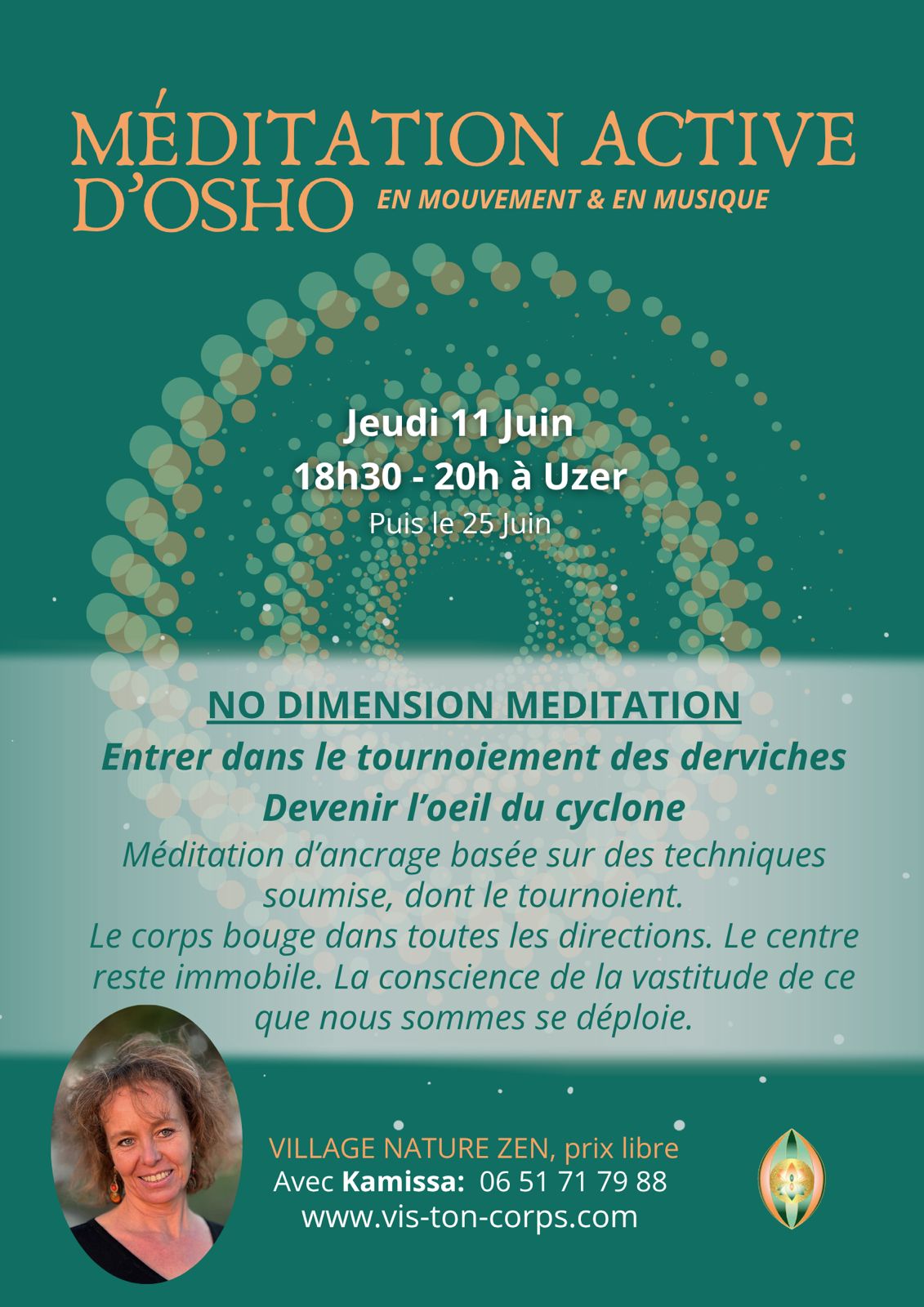 Affiche de Méditation active d'osho à Uzer