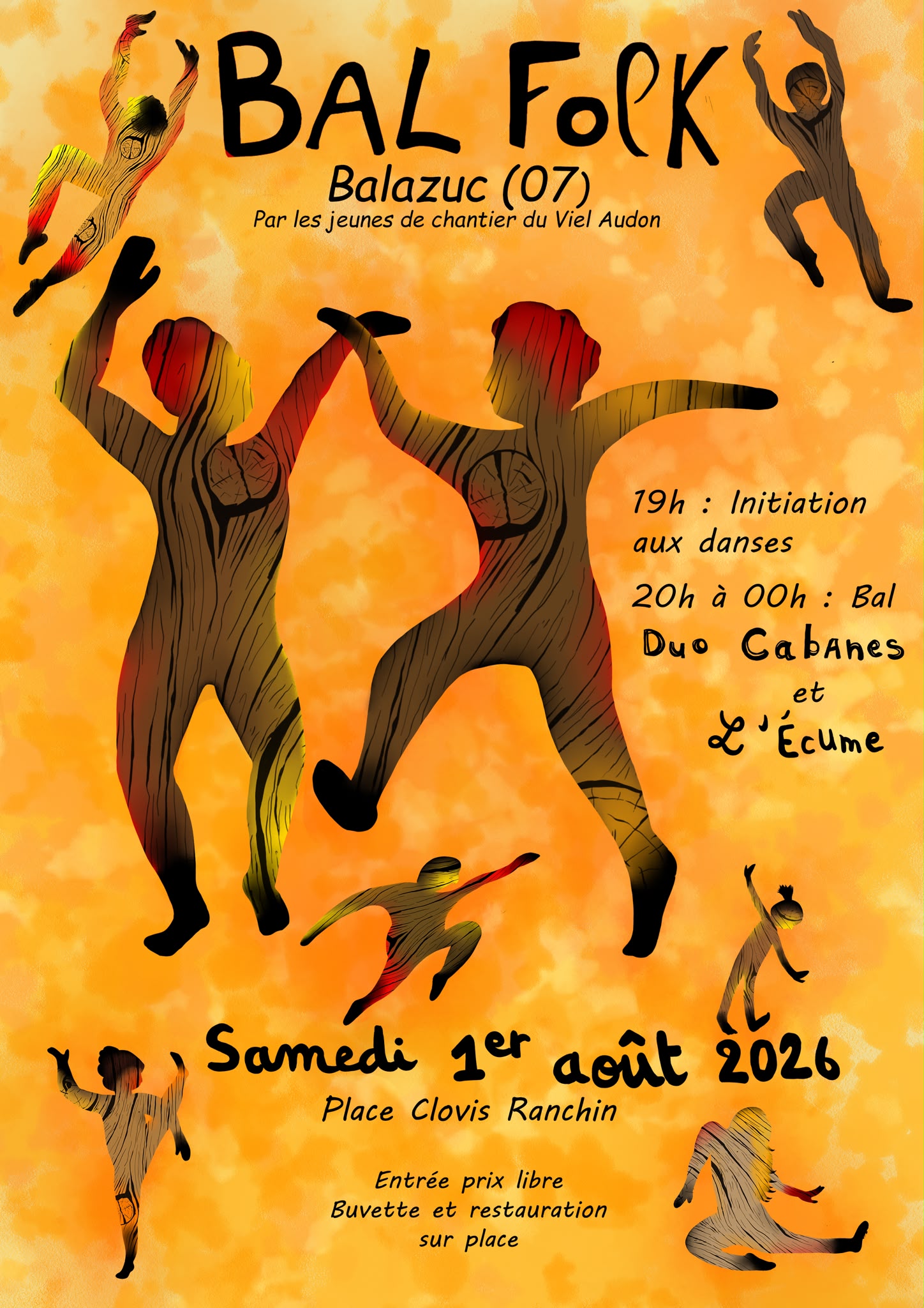 Affiche de Bal folk balazuc à Balazuc