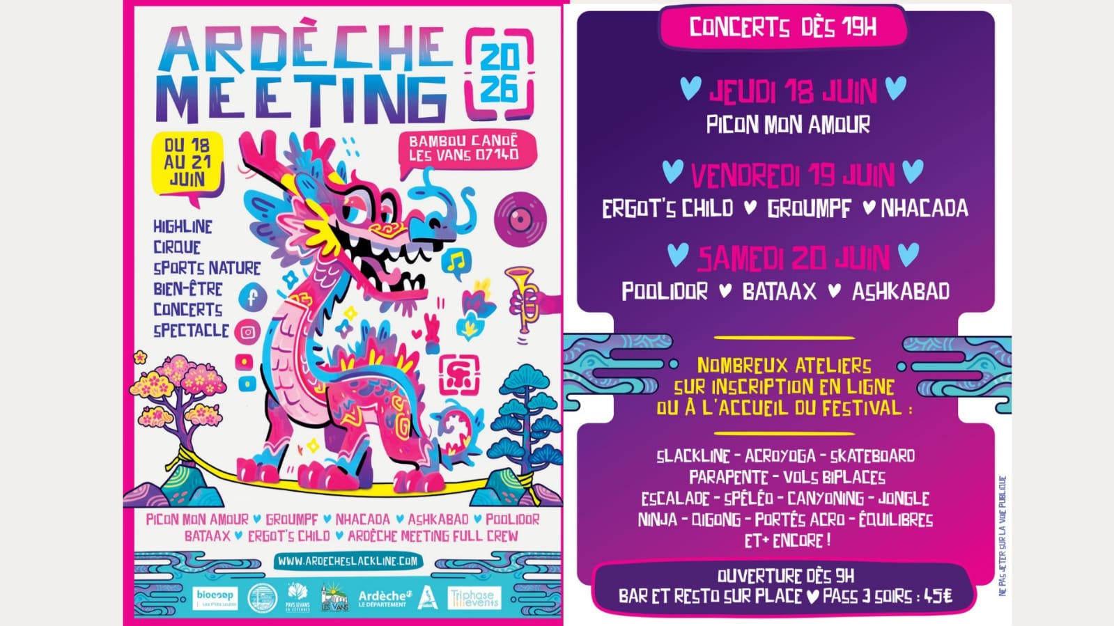Affiche de Ardèche meeting 2026 à Les Vans