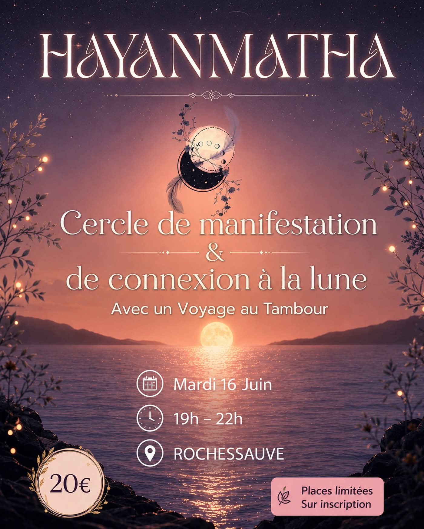 Affiche de Cercle de nouvelle lune Ă Rochessauve