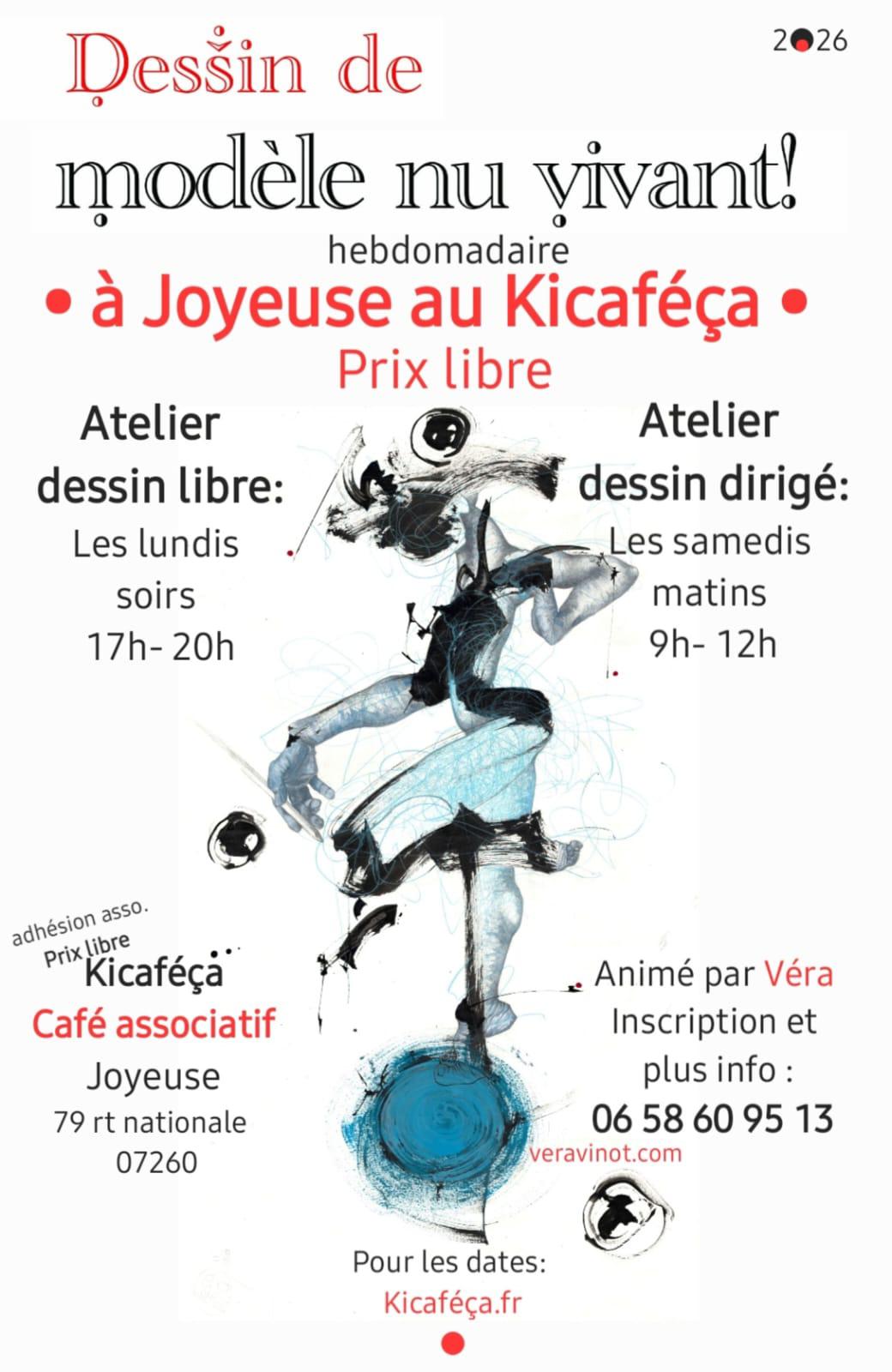 Dessin de modèle nu vivant