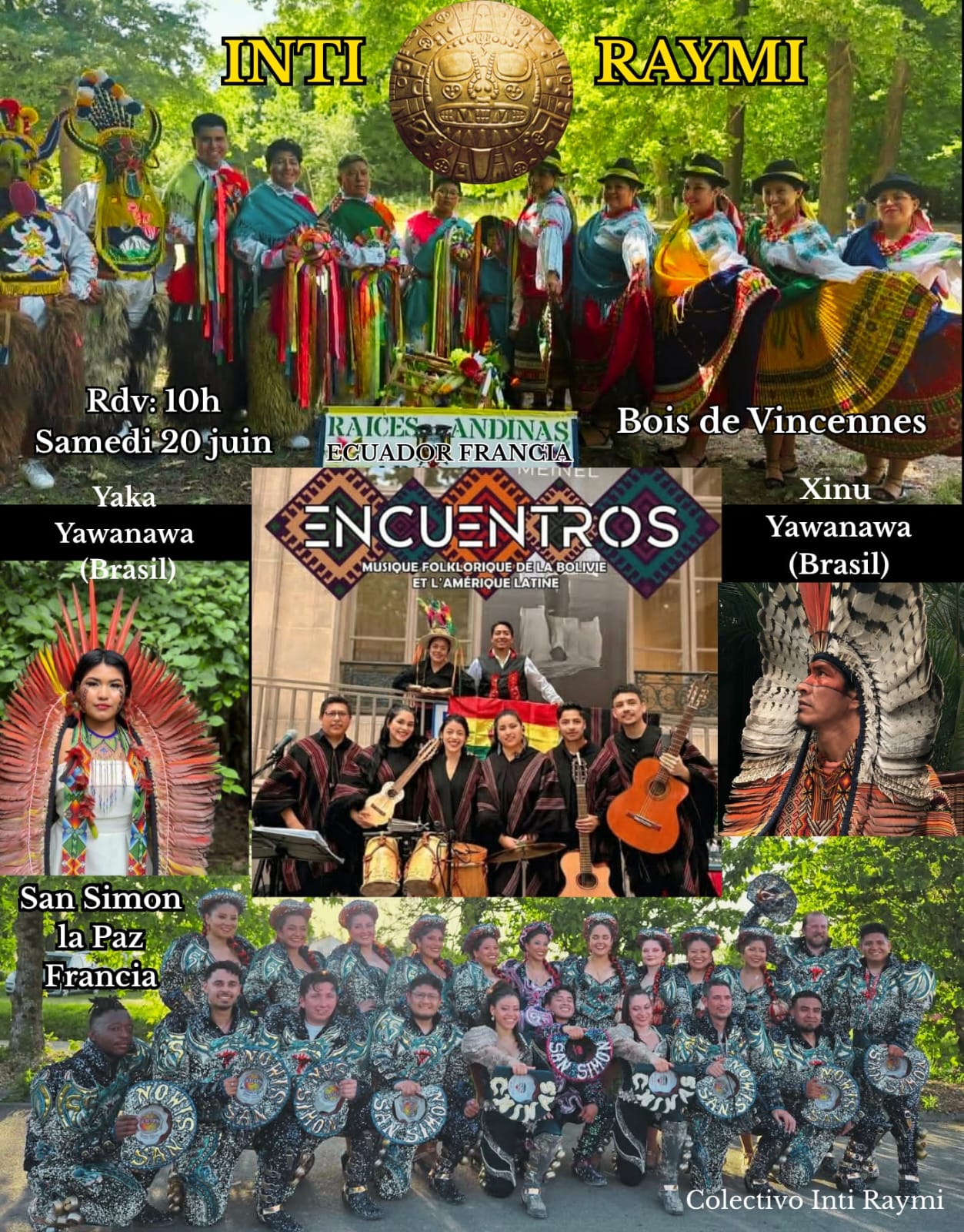 Affiche de Inti raymi Ă Paris