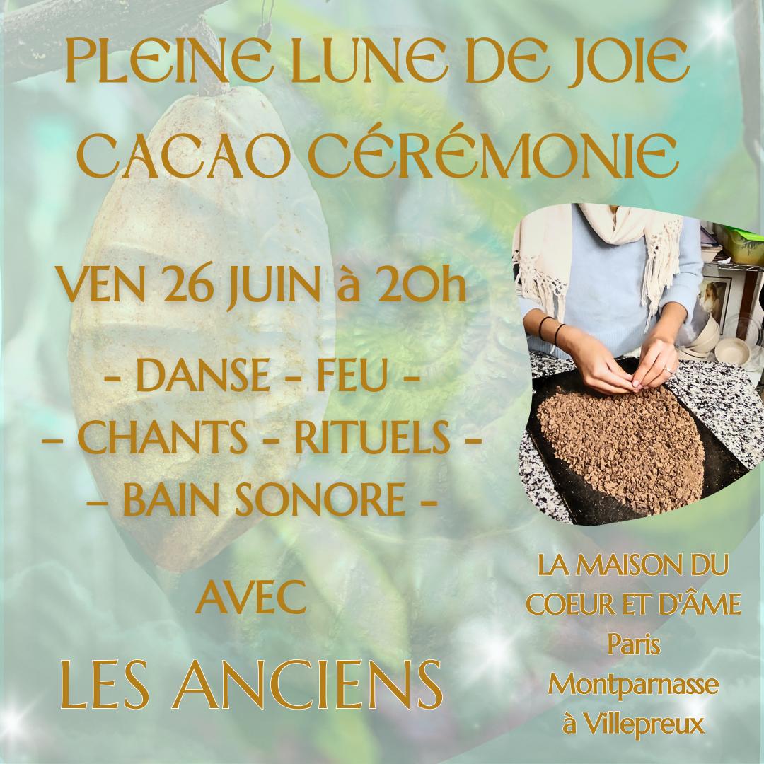 Affiche de Pleine lune de joie cacao à Villepreux