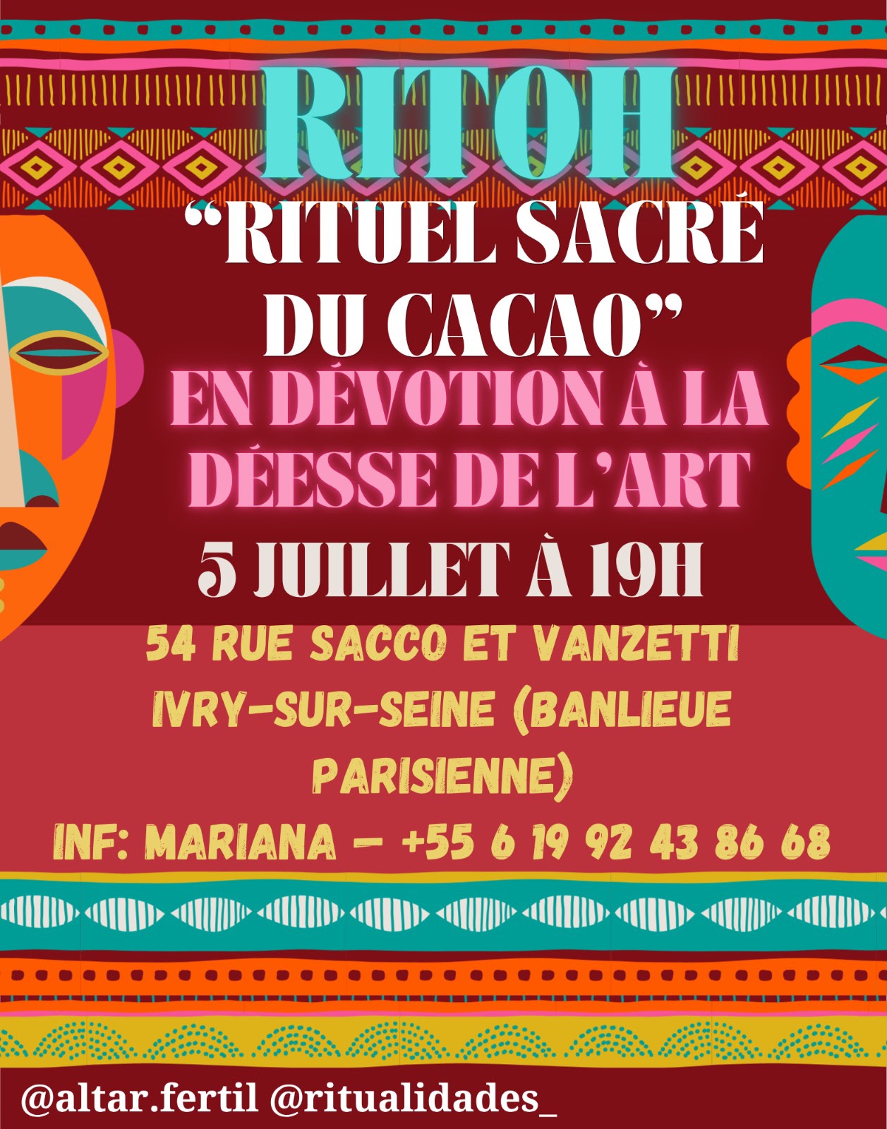 Affiche de Rituel sacré du cacao à Ivry-sur-Seine