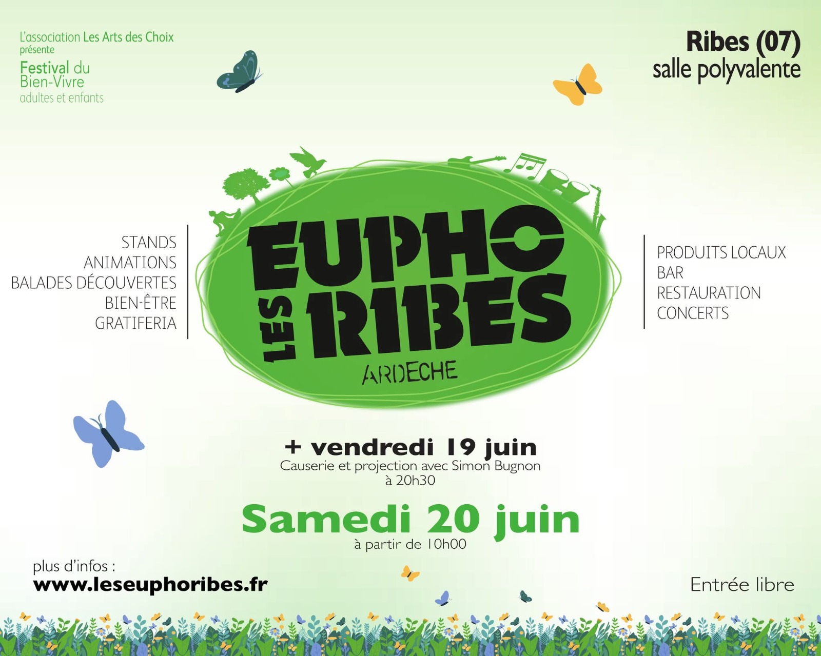 Affiche du festival Les euphoribes