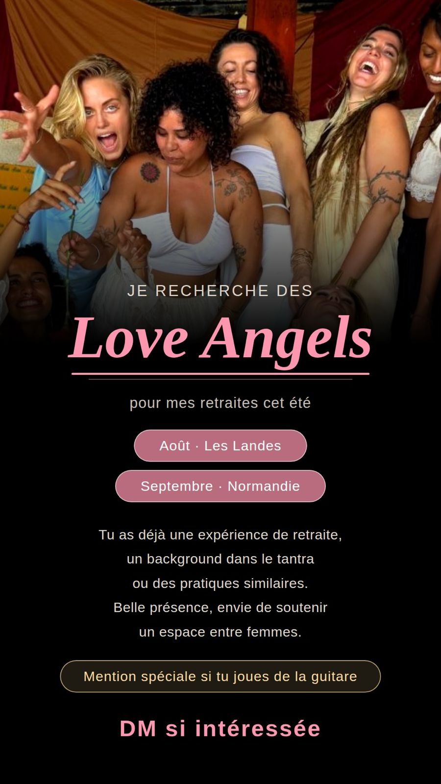 Affiche de Love angels - retraites à Landes