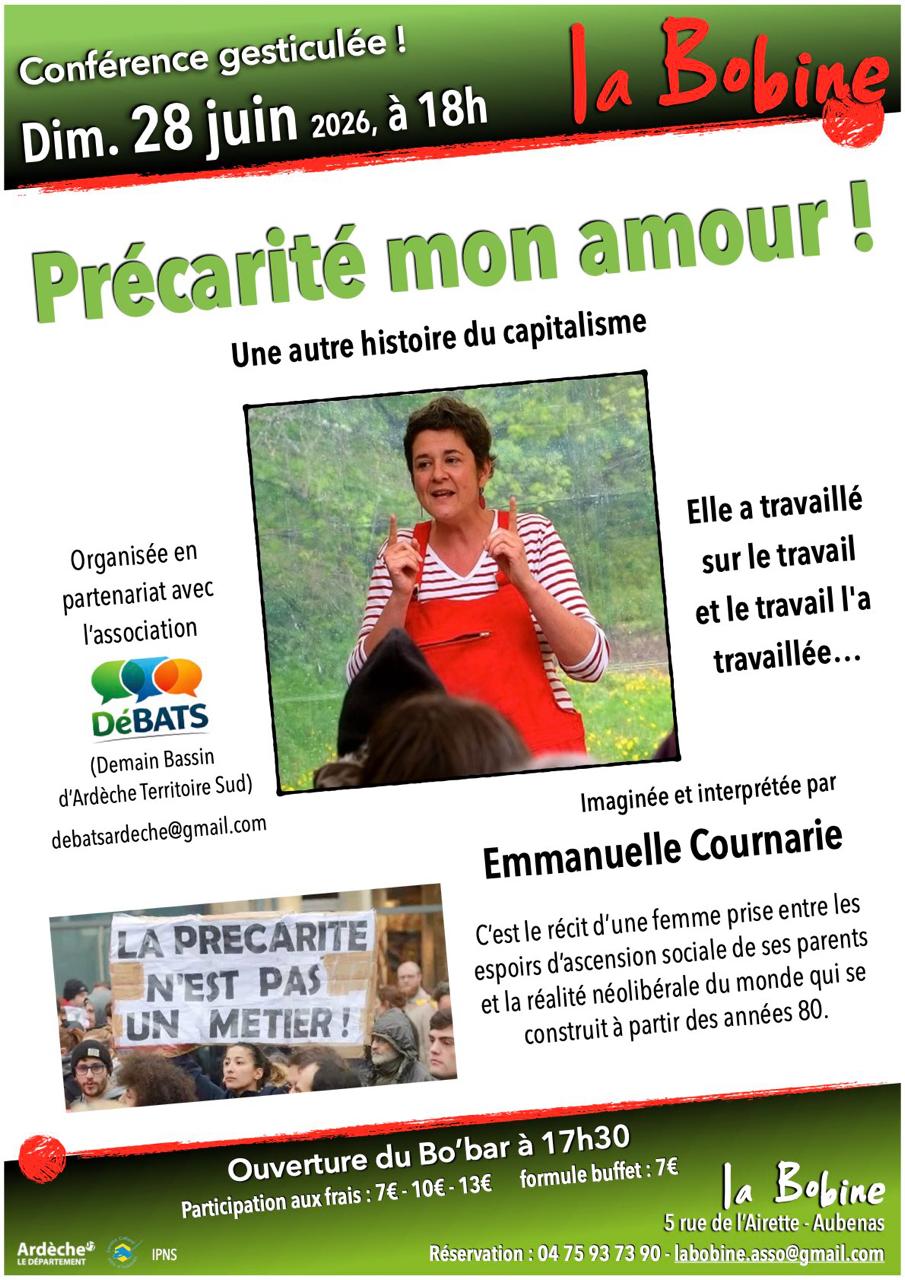Affiche de Précarité mon amour à Aubenas
