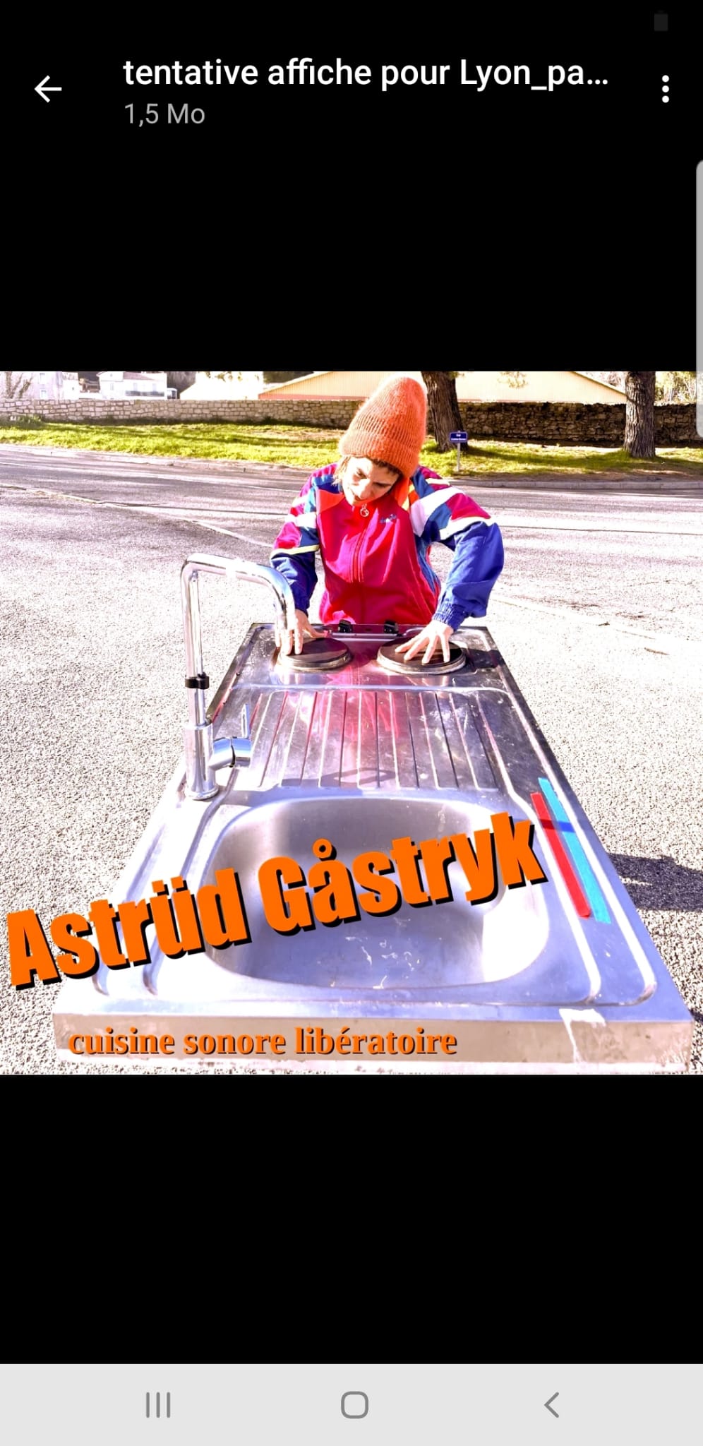 Affiche de Astrüd gåstryk à Jaujac