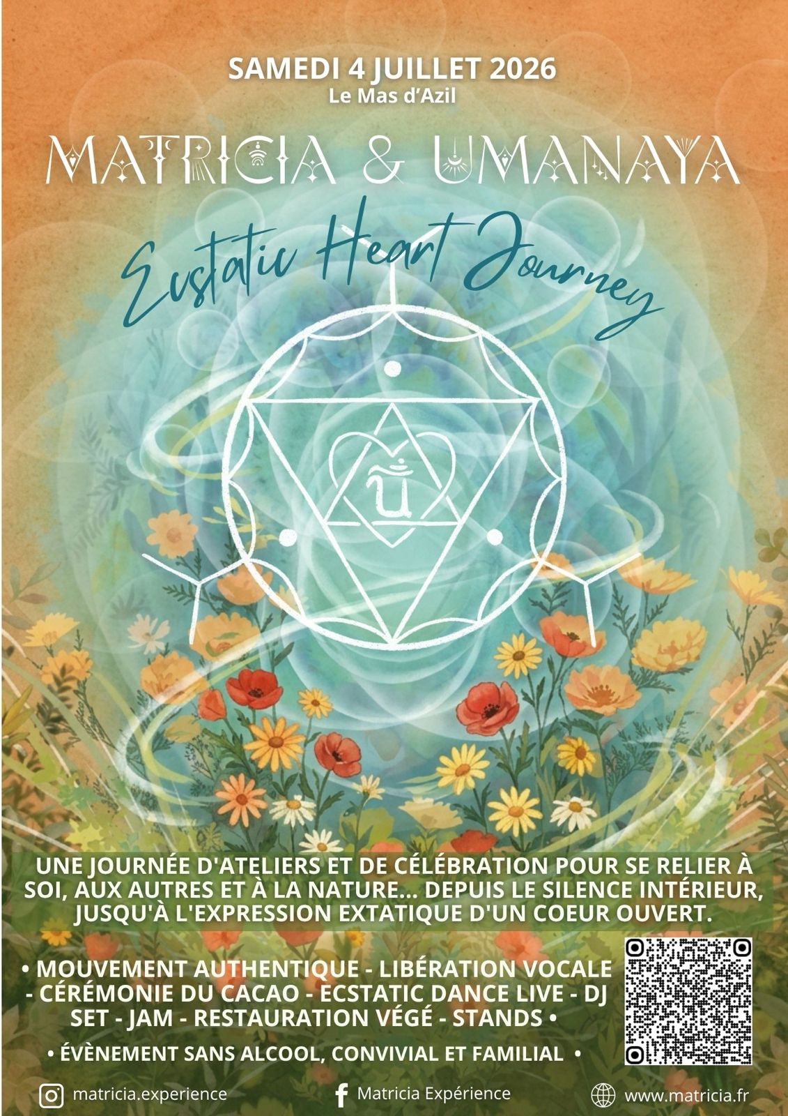 Affiche de Ecstatic heart journey à Azil