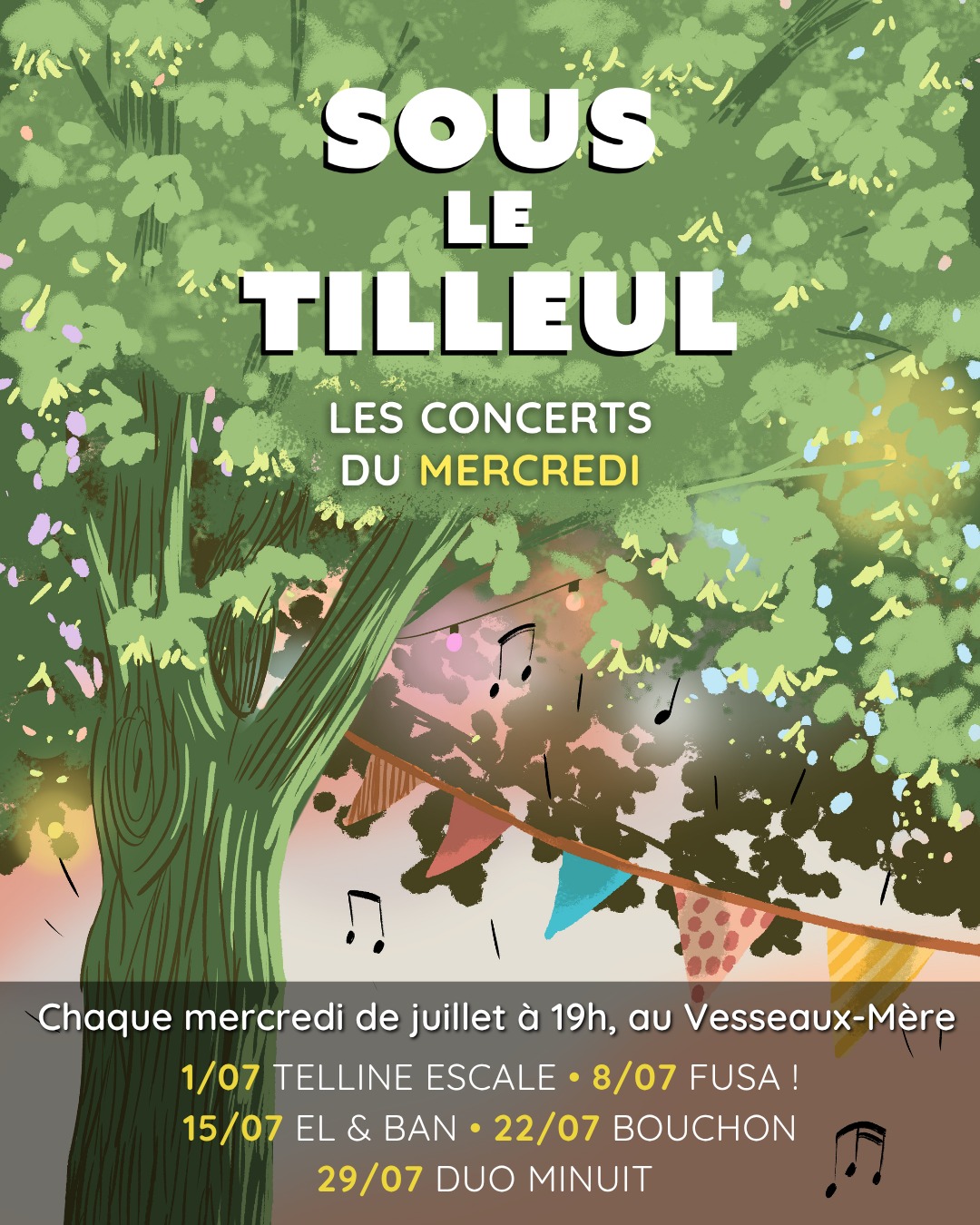 Affiche de Sous le tilleul à Vesseaux