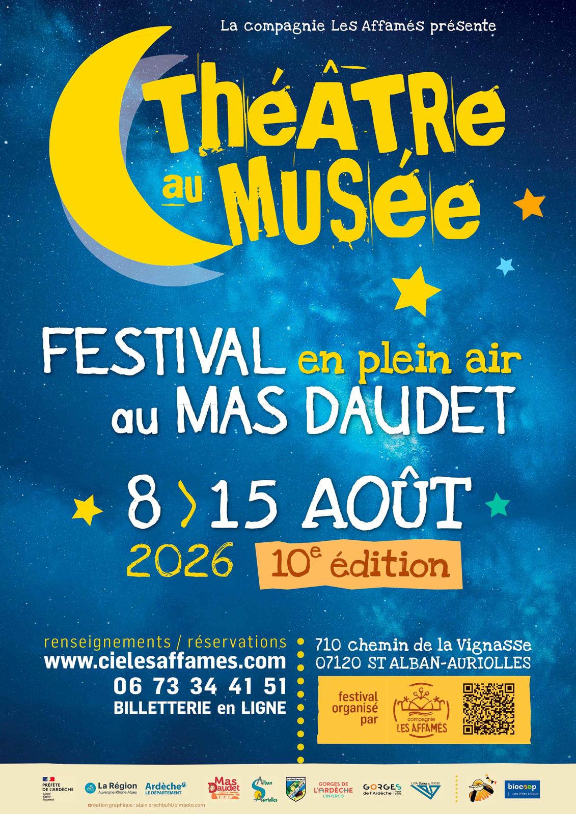 Affiche du festival Théâtre au musée
