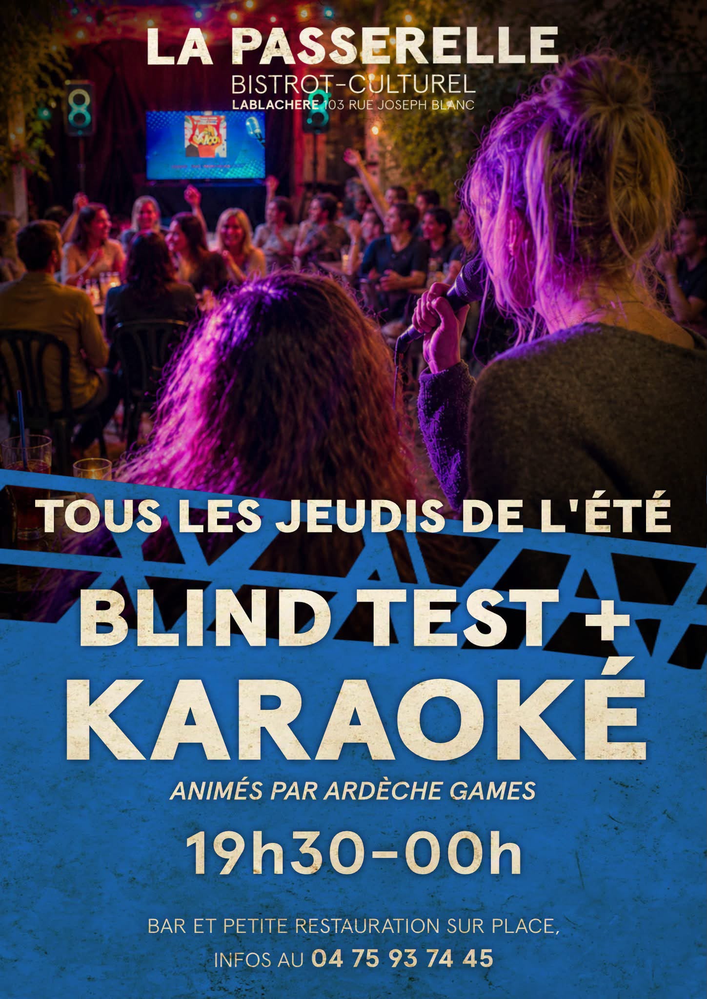 Affiche de Blind test & karaoké à Lablachère