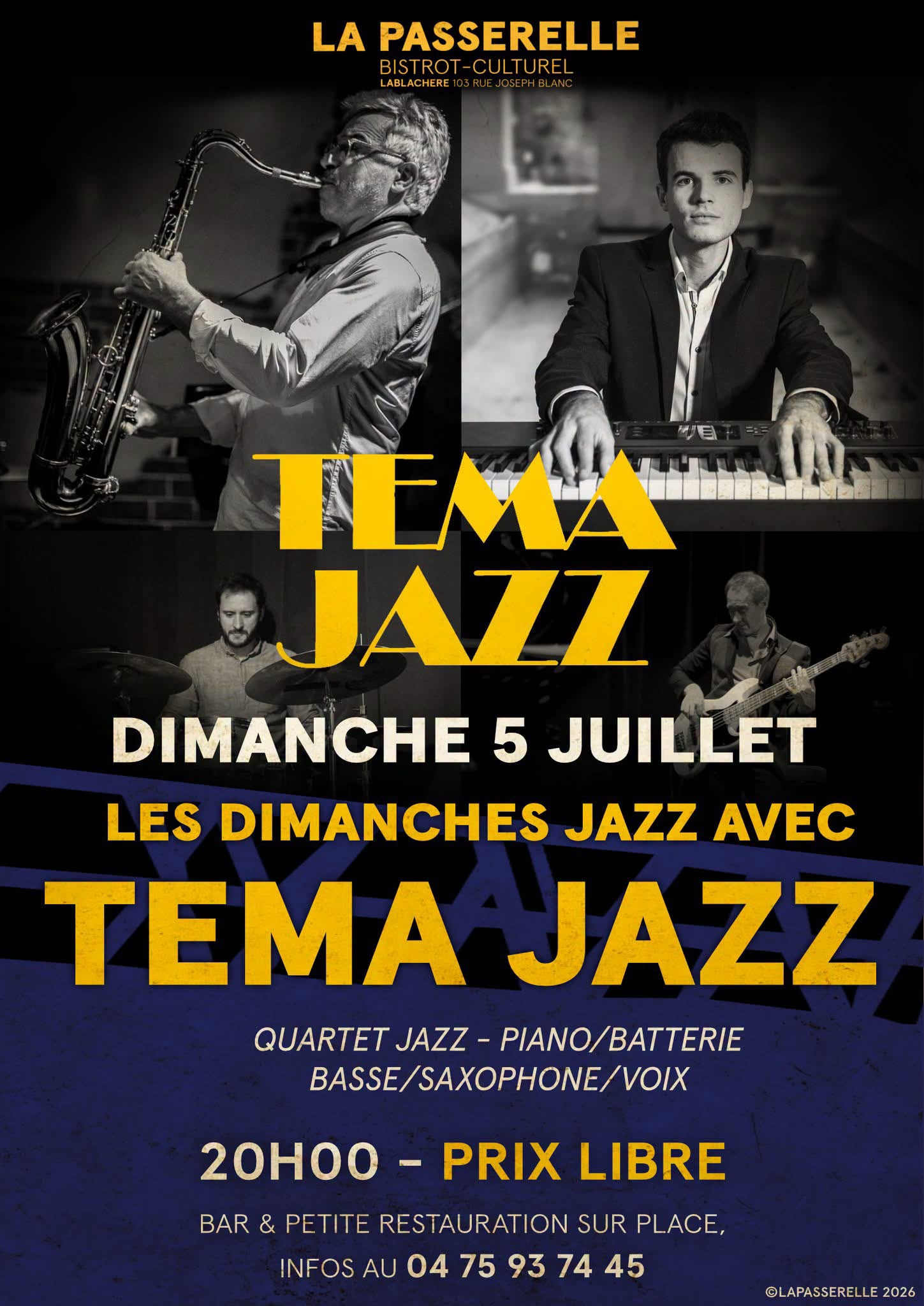 Affiche de Téma jazz à Lablachère