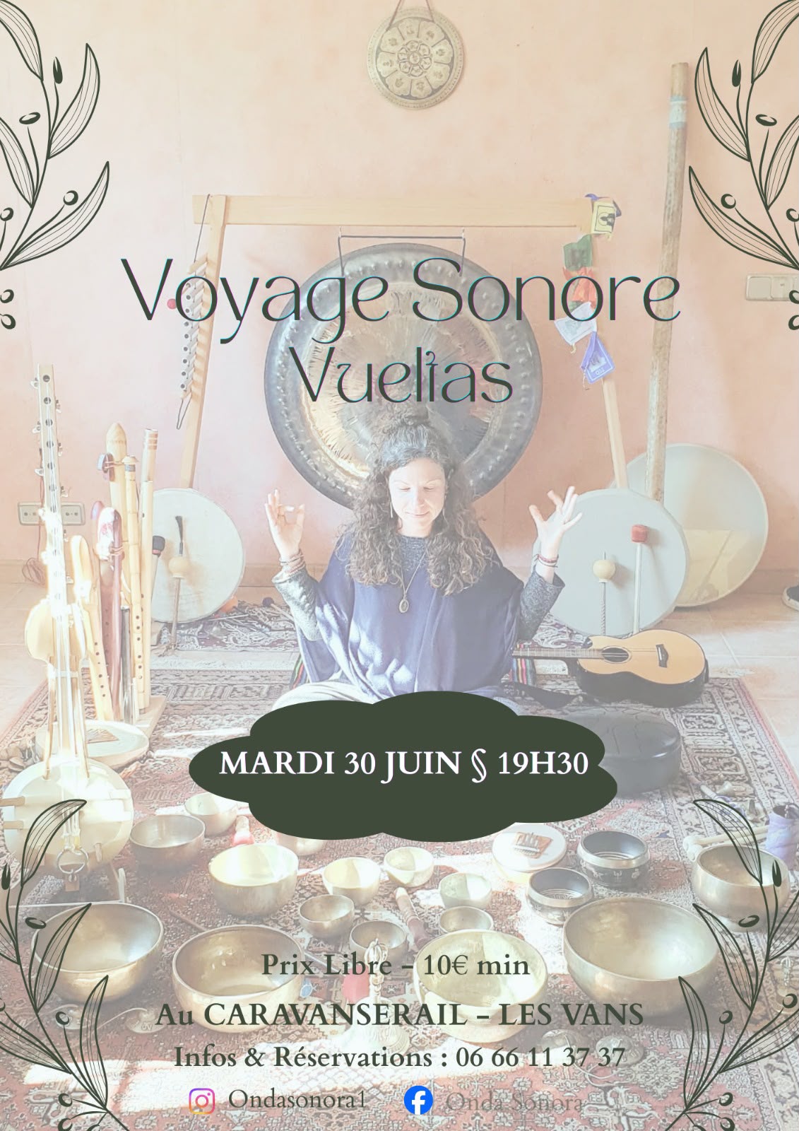 Affiche de Voyage sonore vuelias à Les Vans