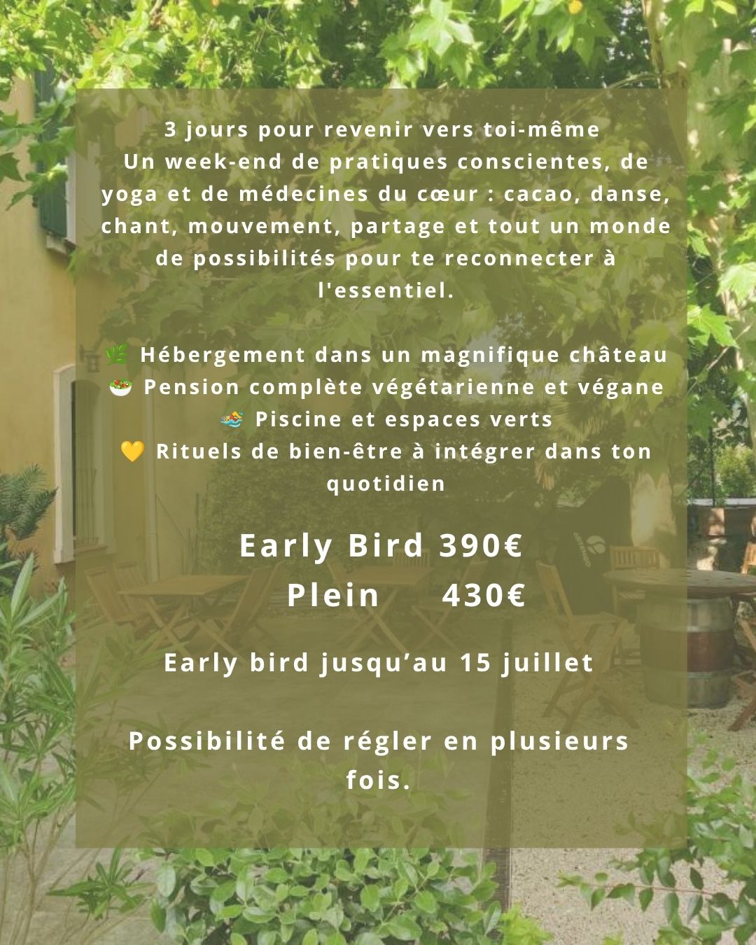 Affiche du festival Weekend bien-être et