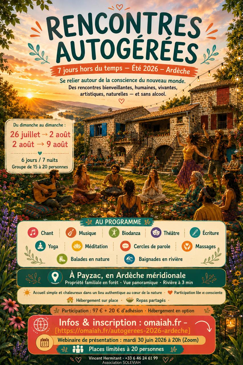 Affiche du festival Rencontres autogérées