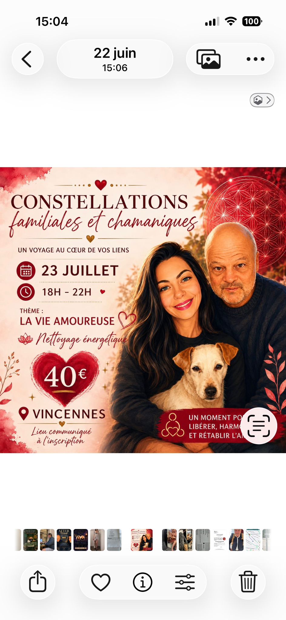 Affiche de Constellations familiales à Vincennes