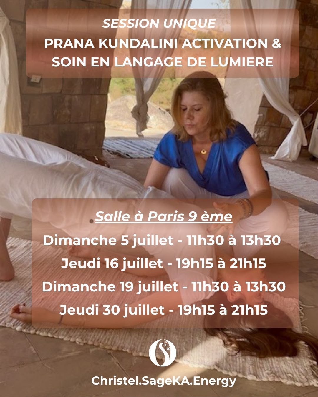 Affiche de Prana kundalini activation à Paris