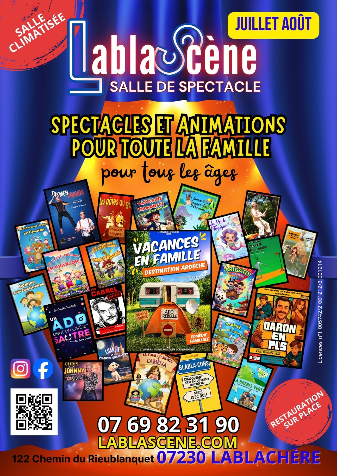 Affiche de Lablascène - spectacles à Lablâchère