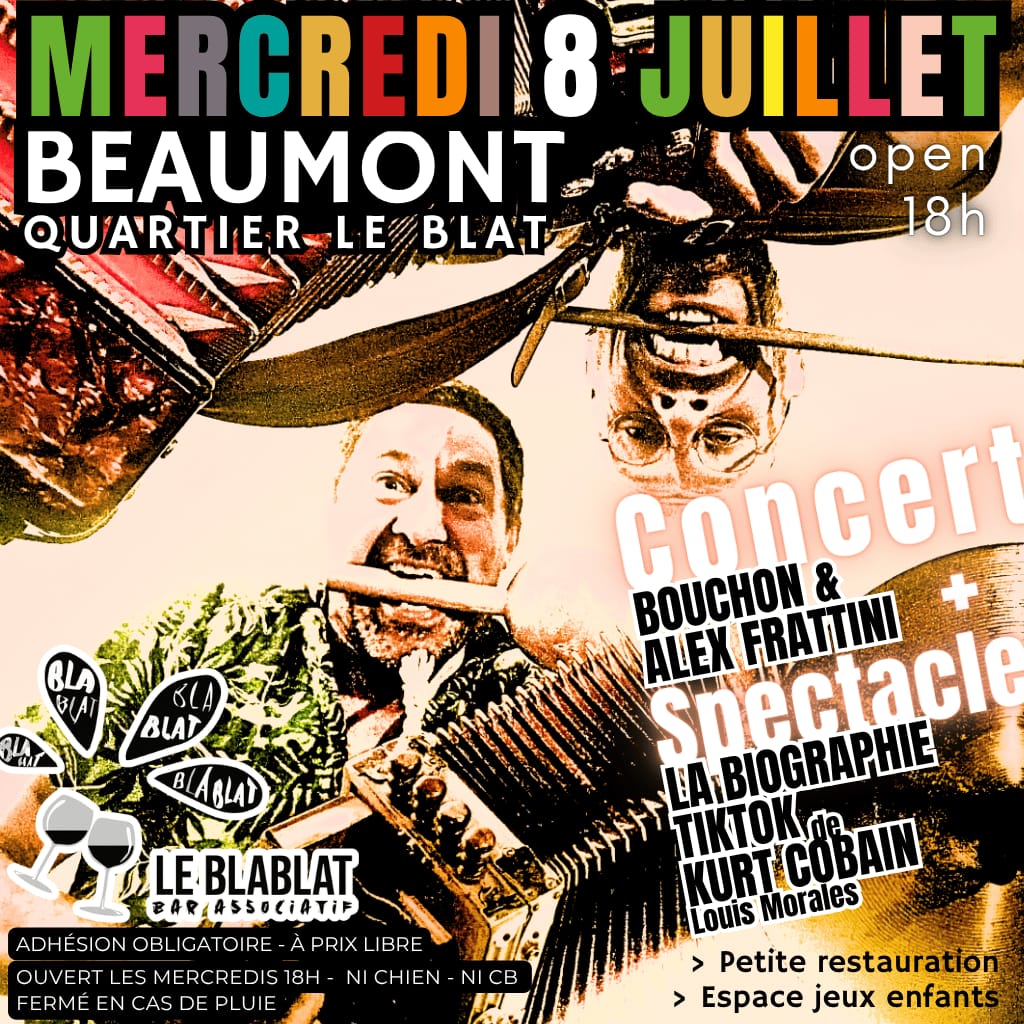 Affiche de Concert bouchon & frattini à Beaumont