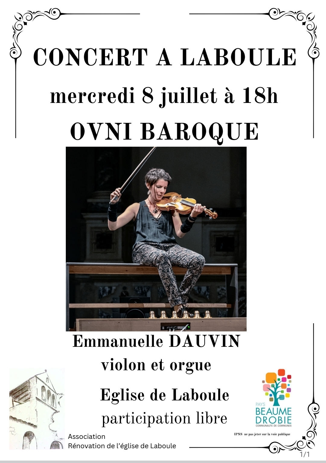 Affiche de Concert à laboule à Ailhon