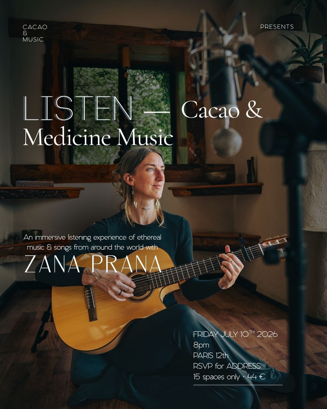Affiche de Cacao & medicine music à Paris