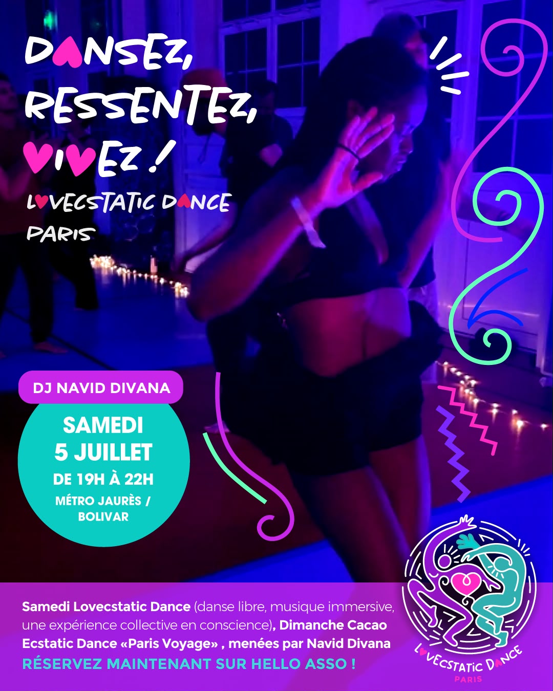 Affiche de Lovestatic dance Ă Paris