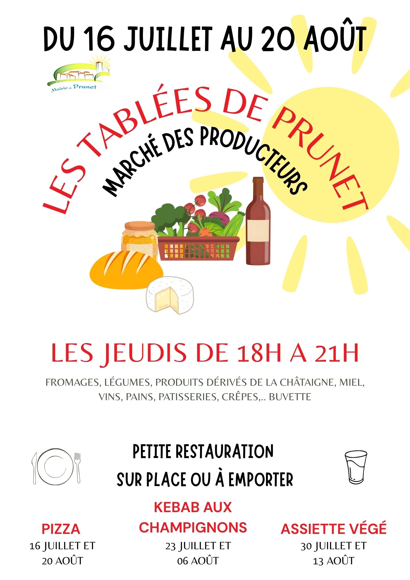 Affiche Les tablées de prunet