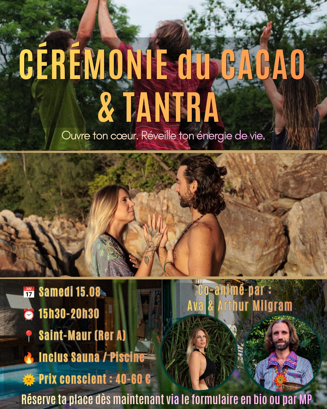 Affiche Cérémonie du cacao & tantra