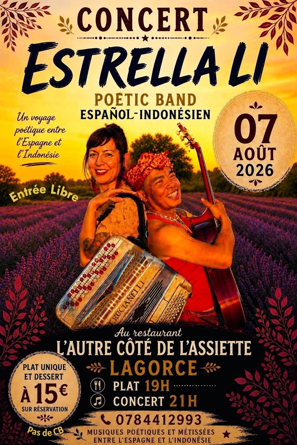 Affiche Estrella li poetic band