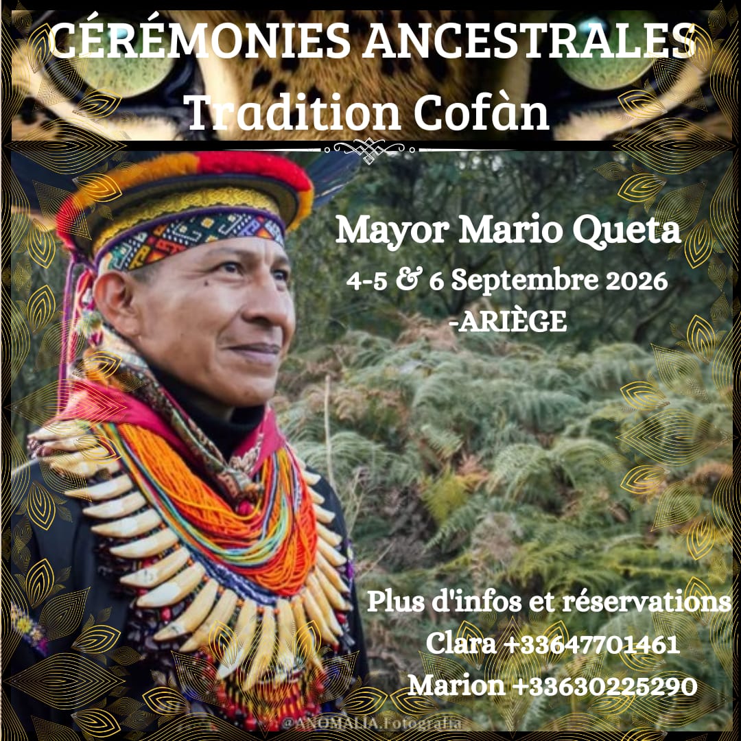 Affiche du festival Cérémonies ancestrales cofan