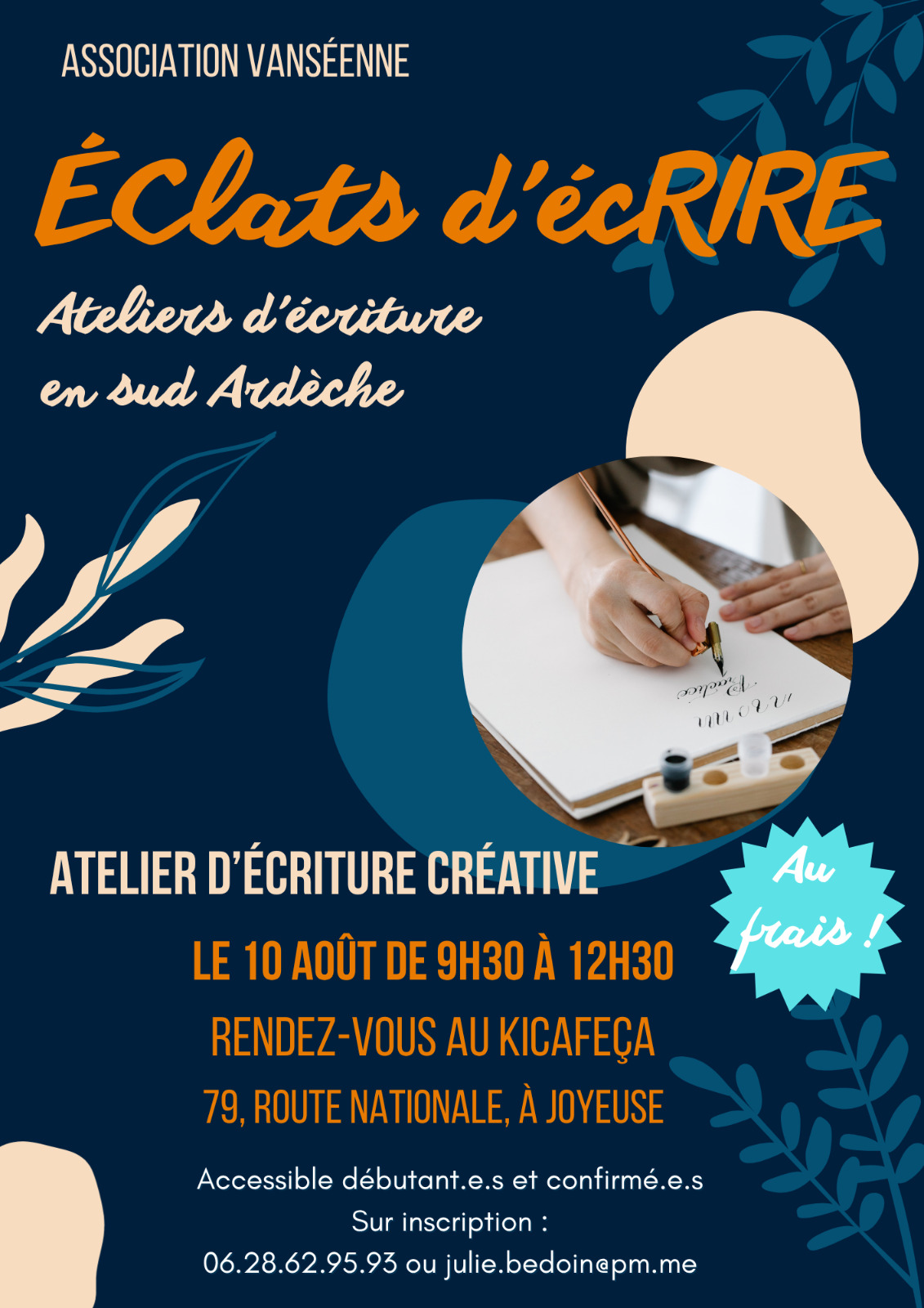 Atelier d'écriture créative