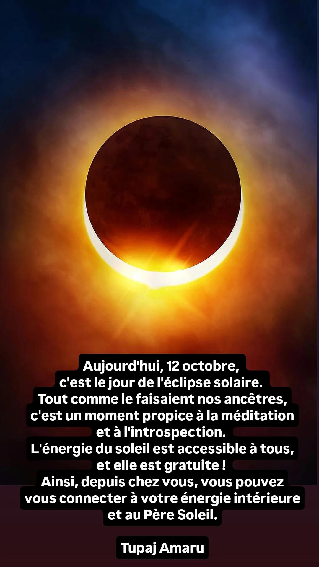 Affiche de Eclipse solaire 12 octobre