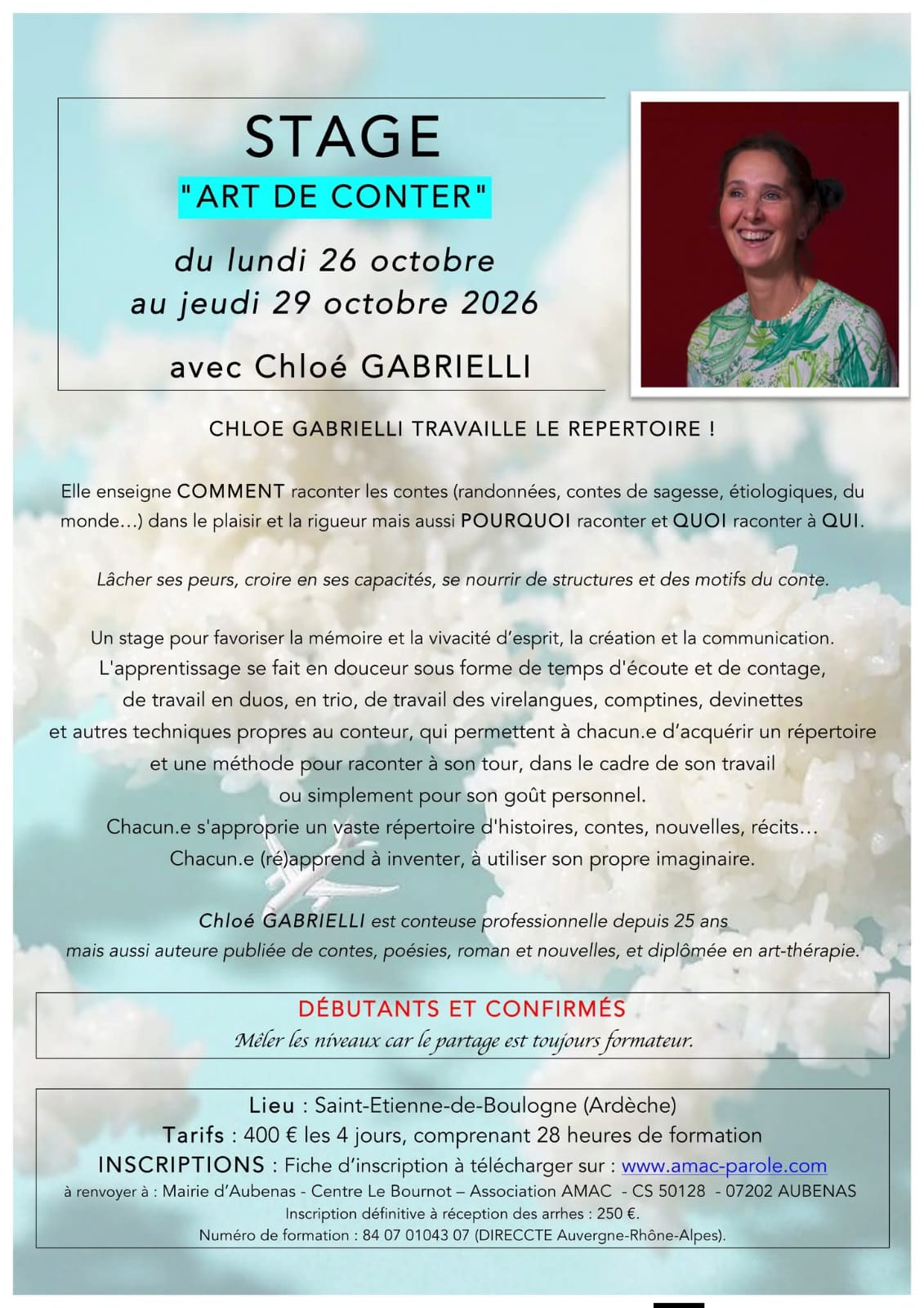 Affiche de Art de conter à Saint-Étienne-de-Boulogne