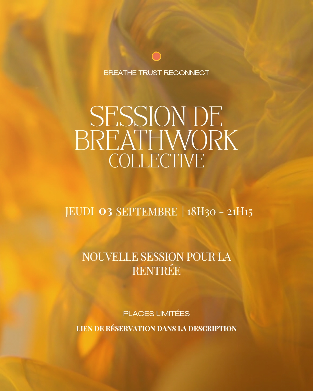Affiche de Session de breathwork à Montpellier