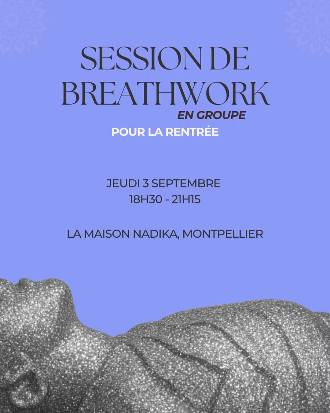 Affiche de Session de breathwork en à Montpellier