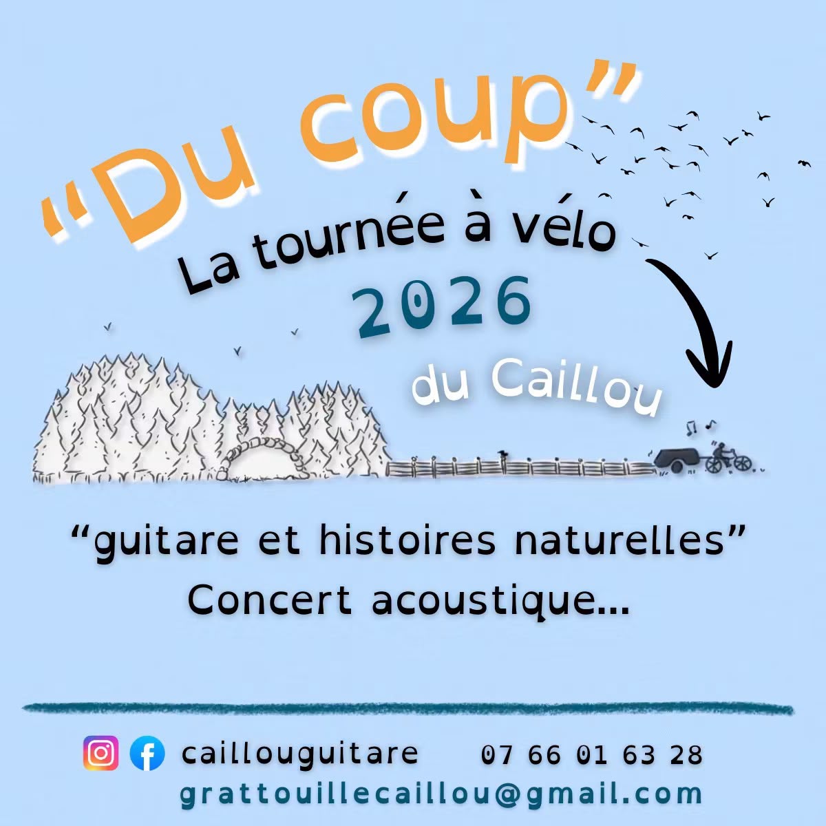 Affiche de Du coup - tournée à vélo à Genestelle