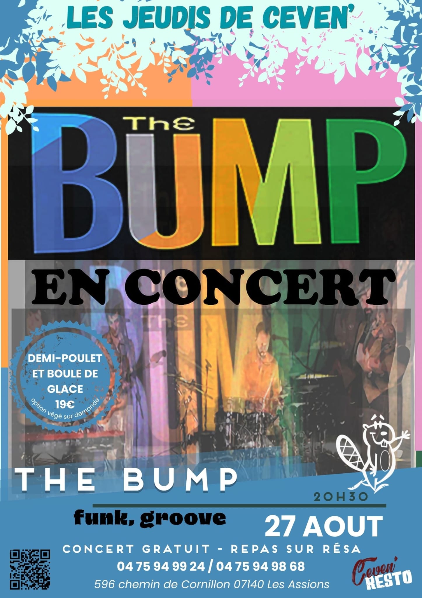 Affiche de The bump en concert à Les Assions