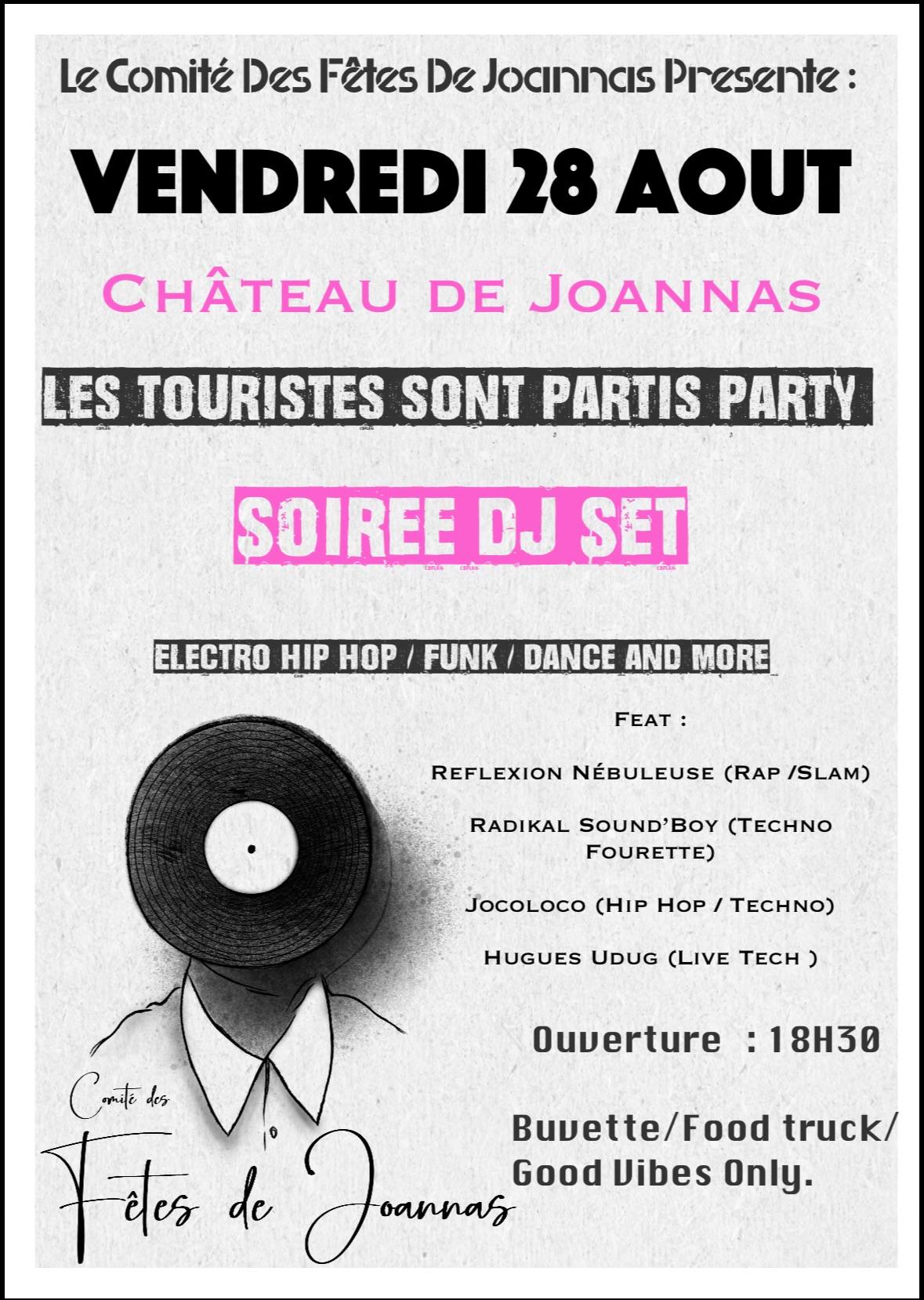 Affiche de Soirée dj set joannas à Joannas