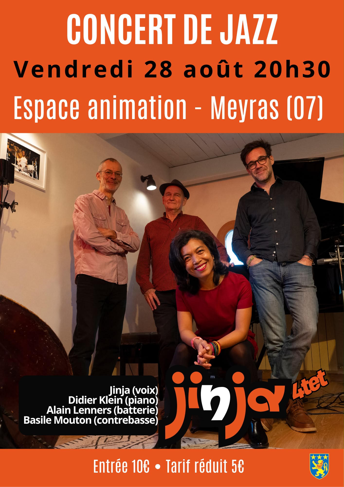 Affiche de Concert de jazz jinja quartet à Meyras