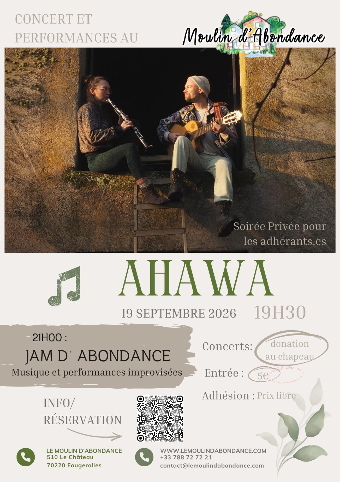 Affiche de Ahawa à Fougerolles