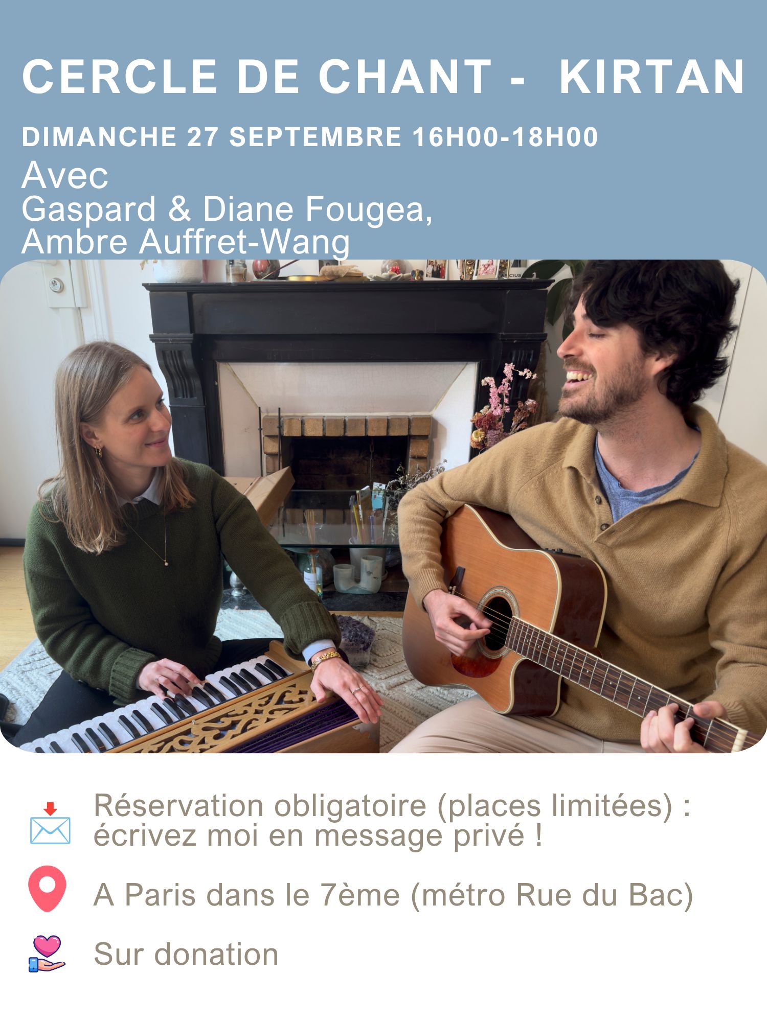 Affiche de Cercle de chant - kirtan à Paris