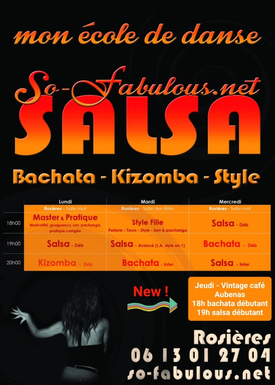 Affiche de So-fabulous : cours de danse à Lablachère