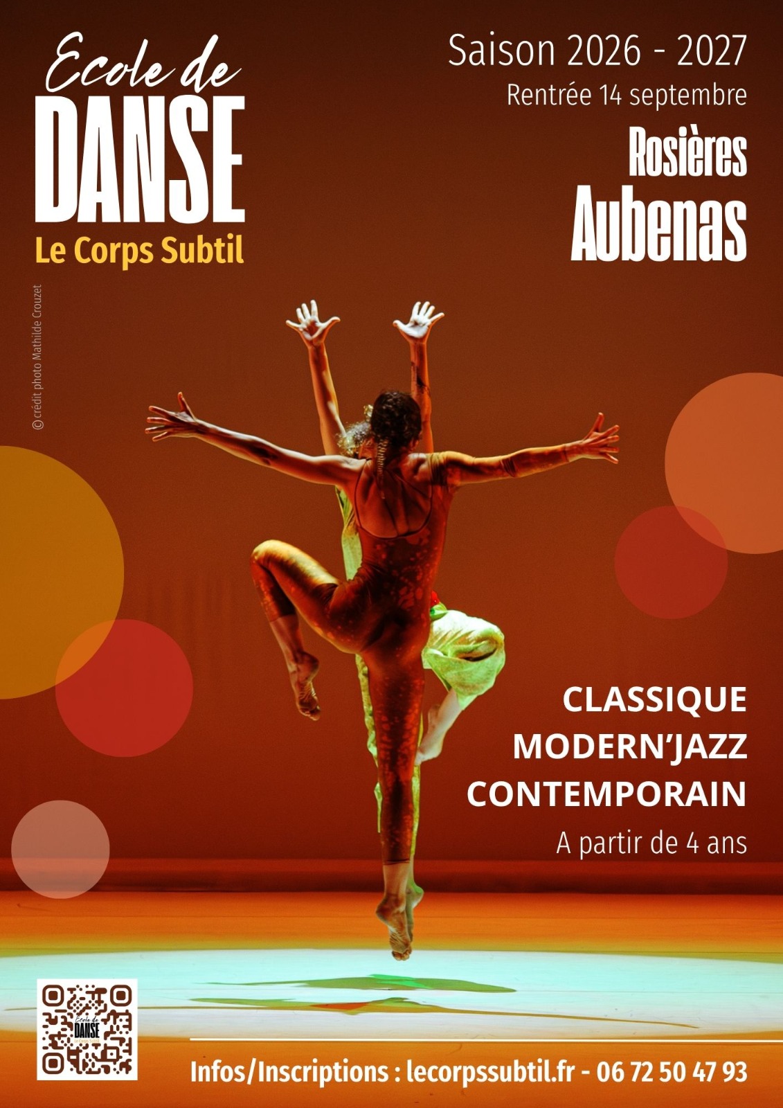 Affiche de École de danse le corps subtil à Aubenas